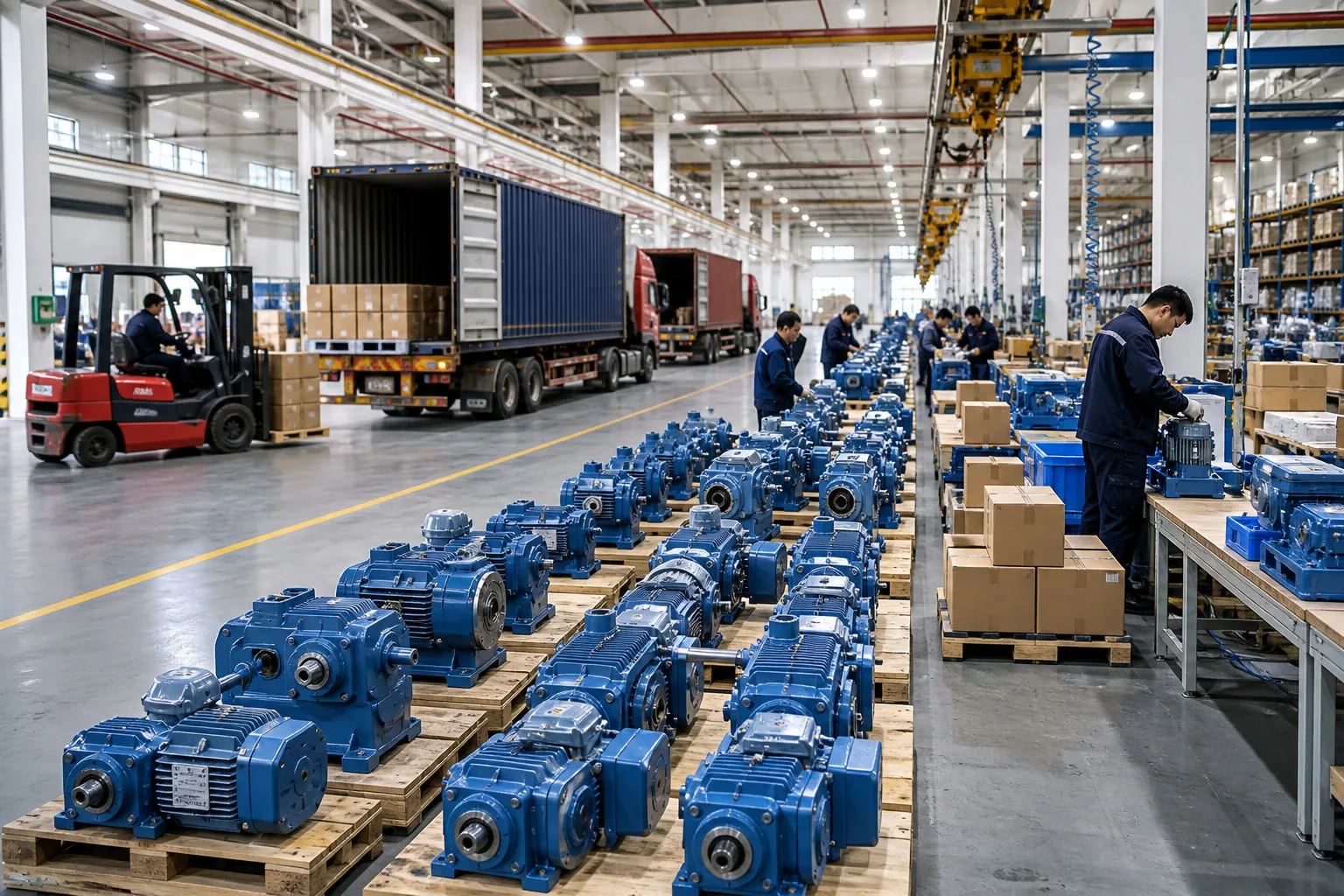 NORD China factory — producing gear motors for export